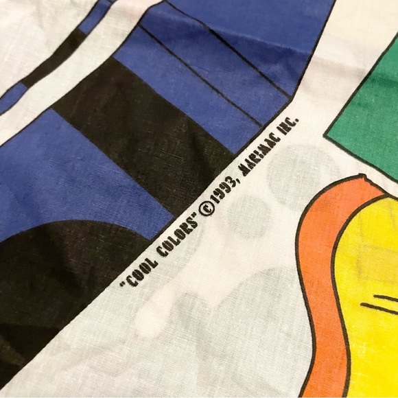 Vintage Multi Coloured Crayon and Pencil Patterned Pillow Case - Picture 4 of 13